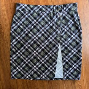 rouge collection plaid skirt